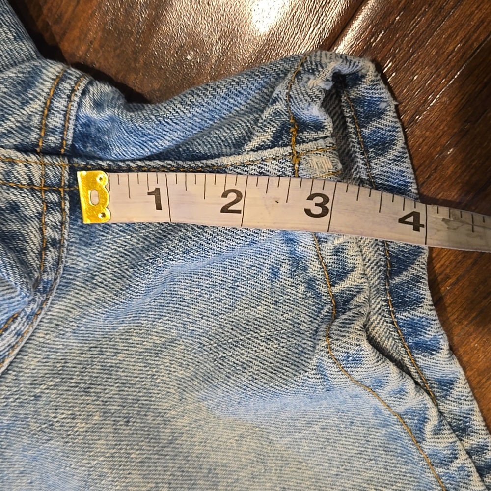 Express Bleus  Button Fly Jean Shorts Vintage Style - Picture 9 of 10